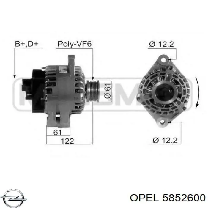 5852600 Opel 