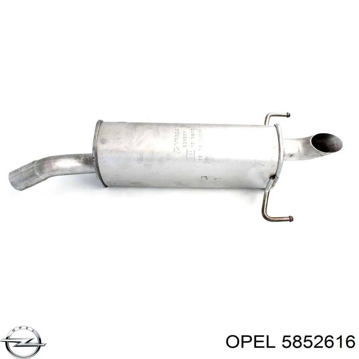5852616 Opel глушитель, задняя часть