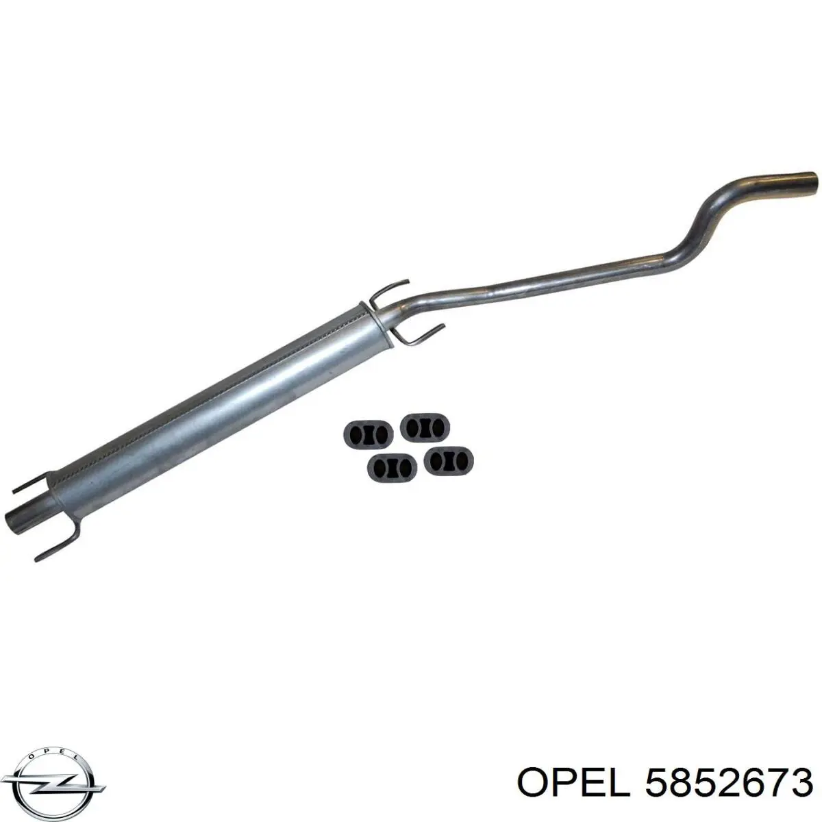 5852673 Opel Глушитель центральный