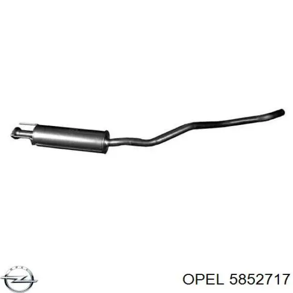 Купить 5852717 Opel Выхлоп центральный