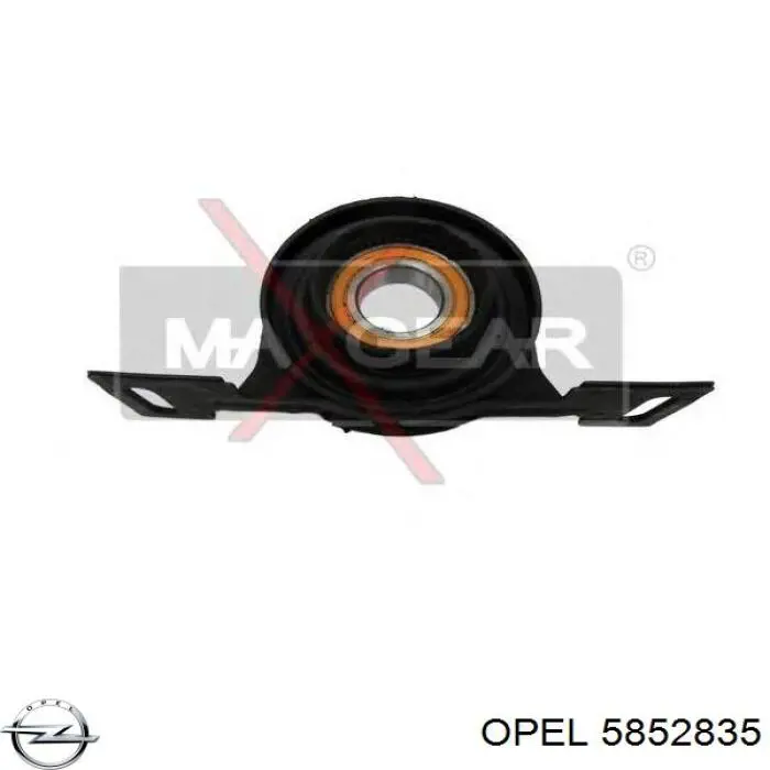 5852835 Opel Глушитель центральный