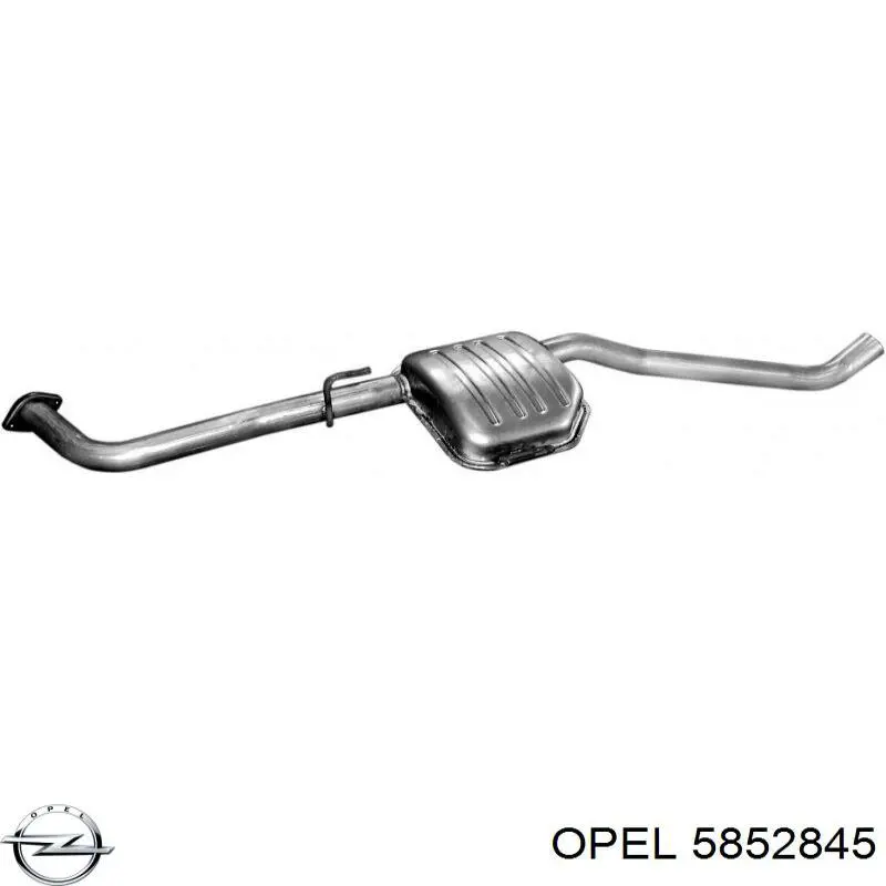 Купить 5852845 Opel Выхлоп центральный