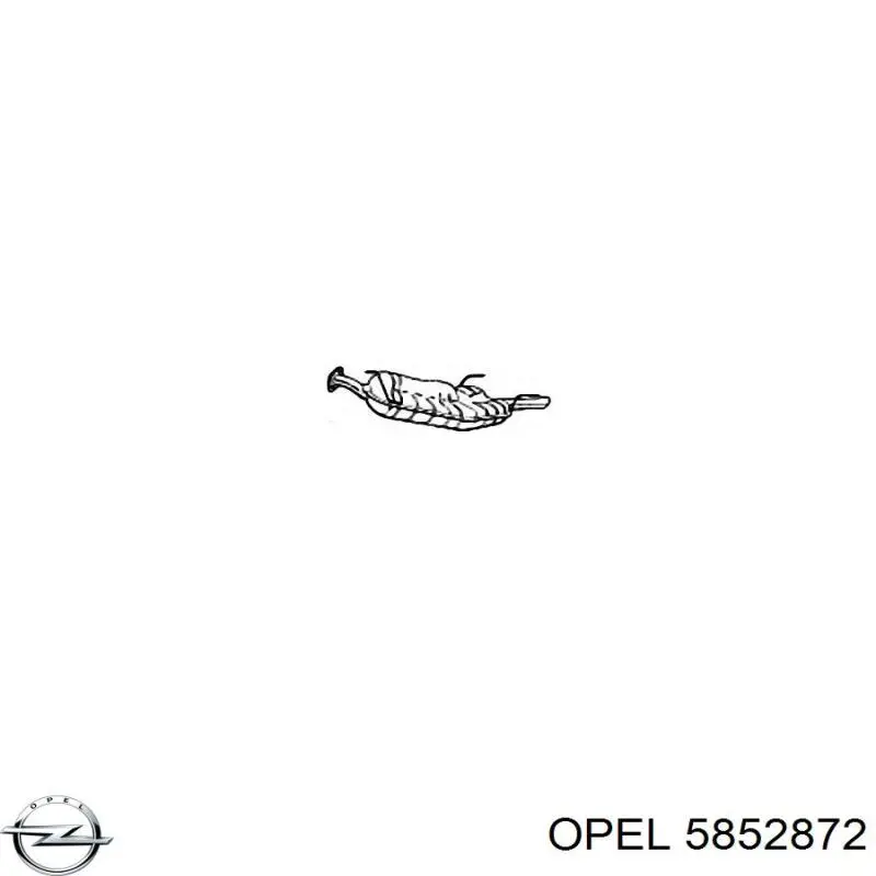 Купить 5852872 Opel Глушитель задний
