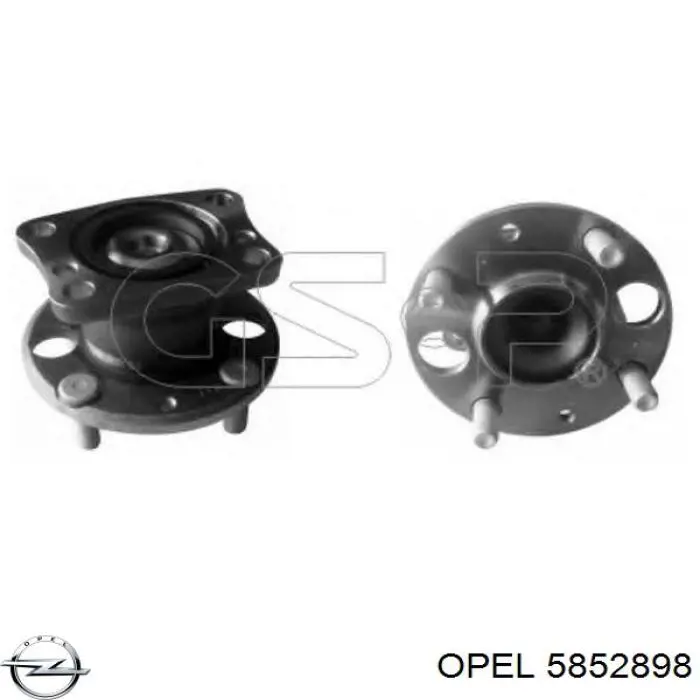 Купить 5852343 Opel Глушитель задний