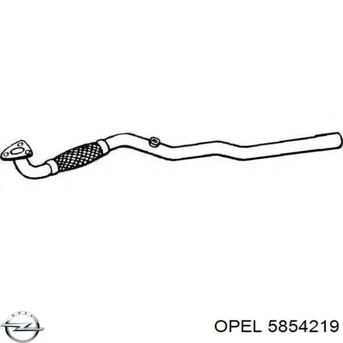Купить 5854219 Opel Передняя часть глушителя