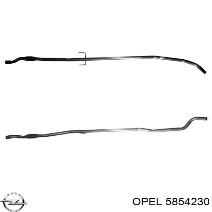 Средний глушитель Opel 13192137