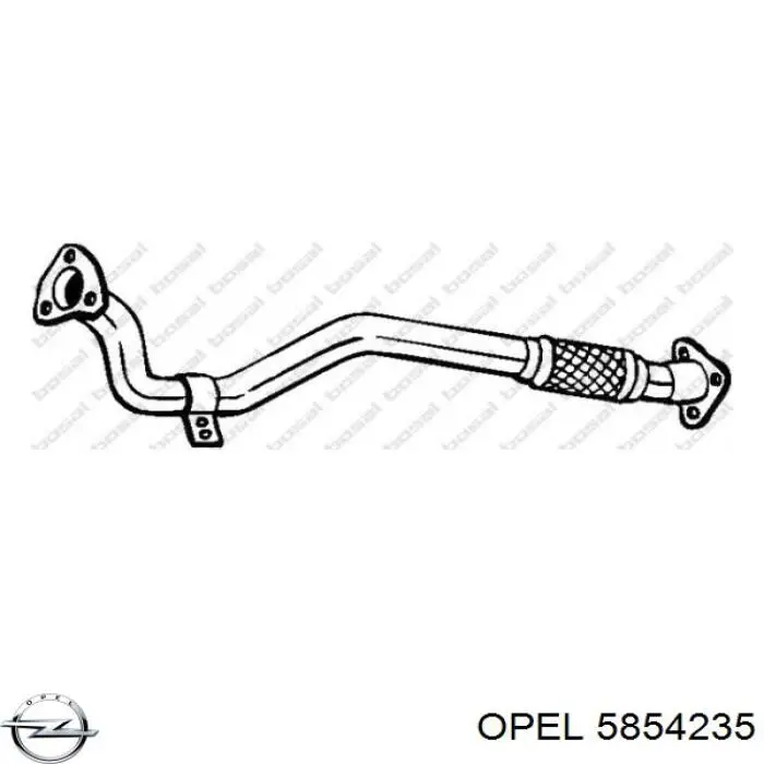 Трубы приемные (штаны) Opel 5854235 цена, от 97.00 USD