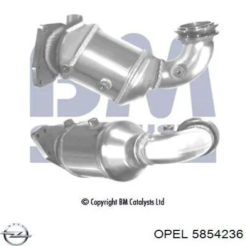 5854236 Opel Конвертор-катализатор