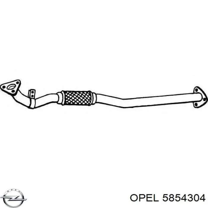 Трубы приемные (штаны) Opel 5854304 цена, от 85.39 USD