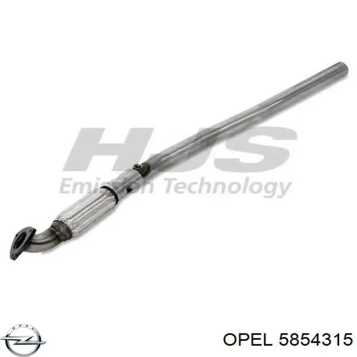 Глушитель, передняя часть Opel 5854315 цена, от 49.80 USD
