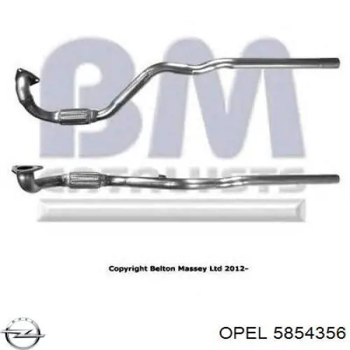 Купить 5854356 Opel Передняя часть глушителя