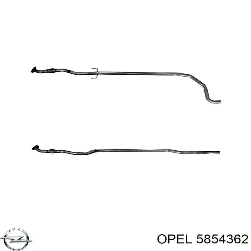 Купить 5854362 Opel Выхлоп центральный