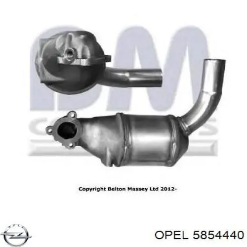 5854440 Opel конвертор - катализатор