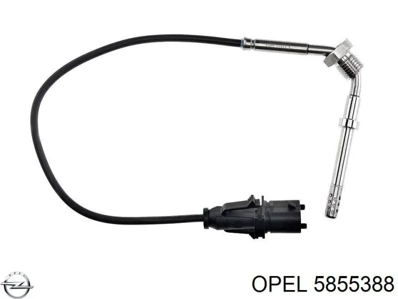 5855388 Opel sensor de temperatura dos gases de escape (ge, até o catalisador)