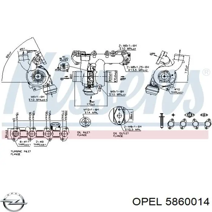 5860014 Opel турбина