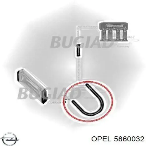 55559259 Opel шланг (патрубок интеркуллера левый)
