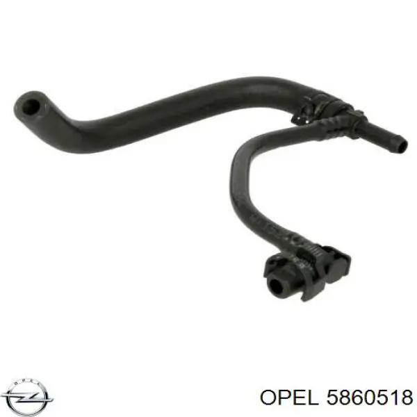 Купить 5860518 Opel Шланг (патрубок) жидкостного охлаждения турбины, обратка
