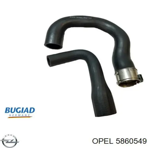 Шланг/патрубок интеркуллера Opel 5860549 цена, от 21.13 USD