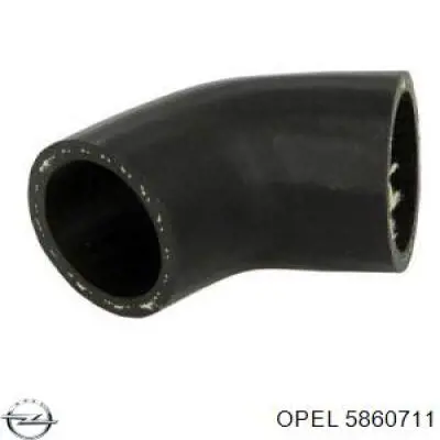 5860711 Opel патрубок воздушный, выход из турбины/компрессора (наддув)