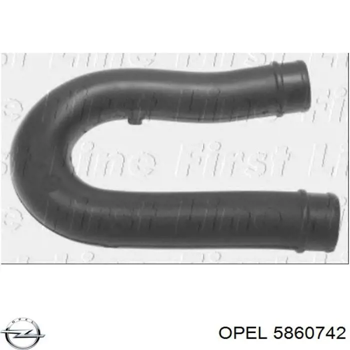 Шланг/патрубок интеркуллера Opel 5860742 цена, от 22.08 USD