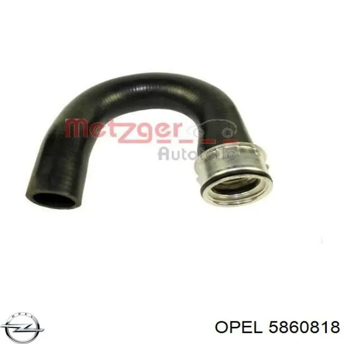 Шланг/патрубок интеркуллера Opel 5860818 цена, от 17.74 USD