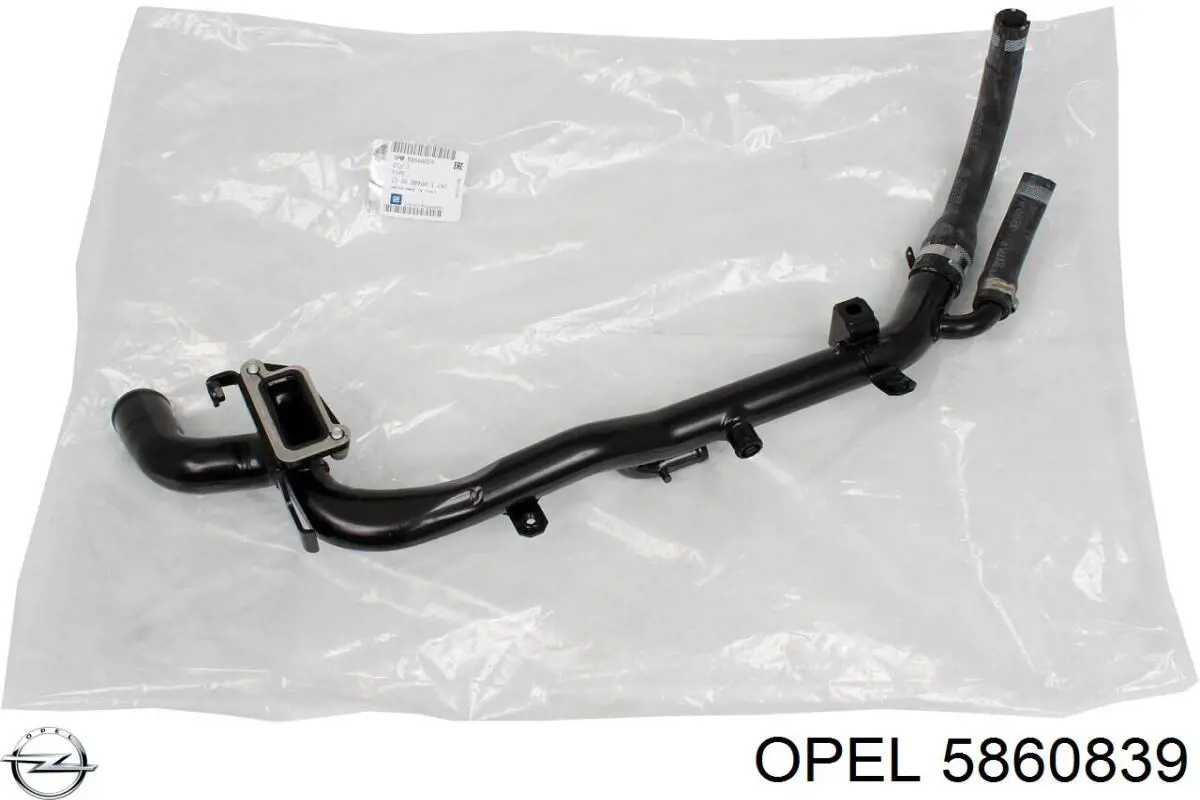 Трубка (шланг) подачи масла к турбине Opel 5860839 цена, от 46.59 USD