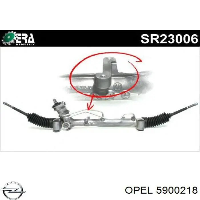 5900218 Opel рулевая рейка