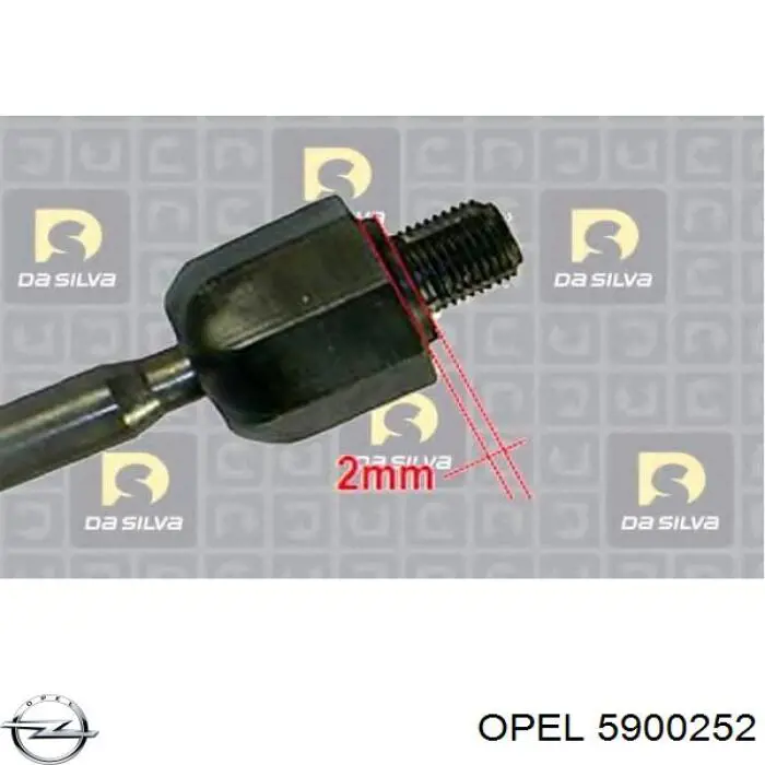 5900252 Opel cremalheira da direção