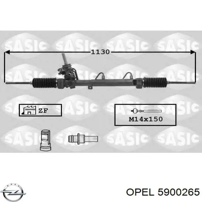 Рулевая рейка 5900265 Opel