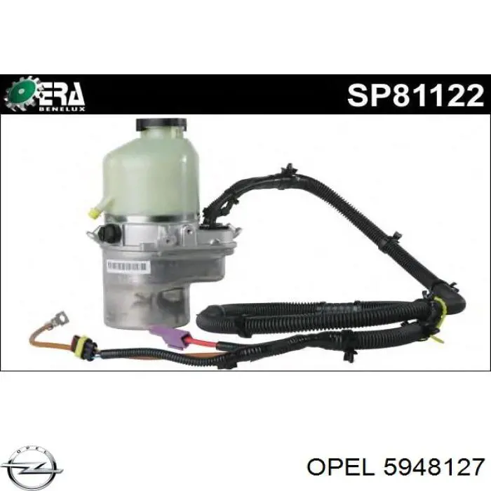 Насос гидроусилителя руля (ГУР) Opel 5948127