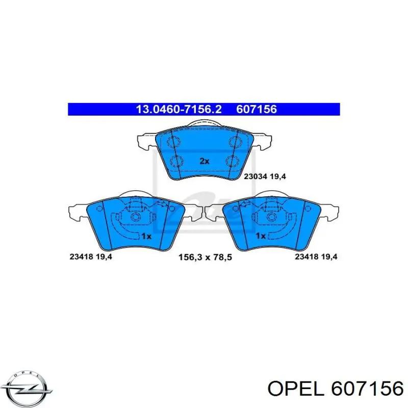 Головка блока цилиндров 607156 Opel