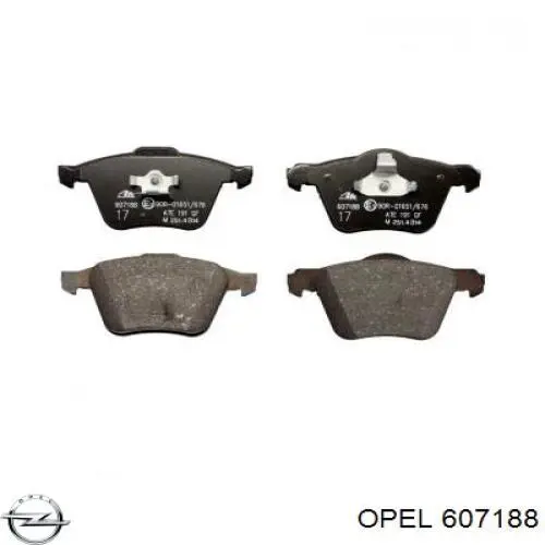 607188 Opel головка блока цилиндров (гбц)