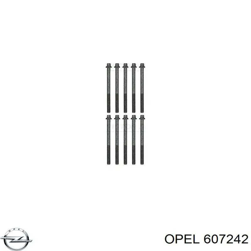 Болт головки блока цилиндров, ГБЦ Opel 607242 цена, от 1.11 USD