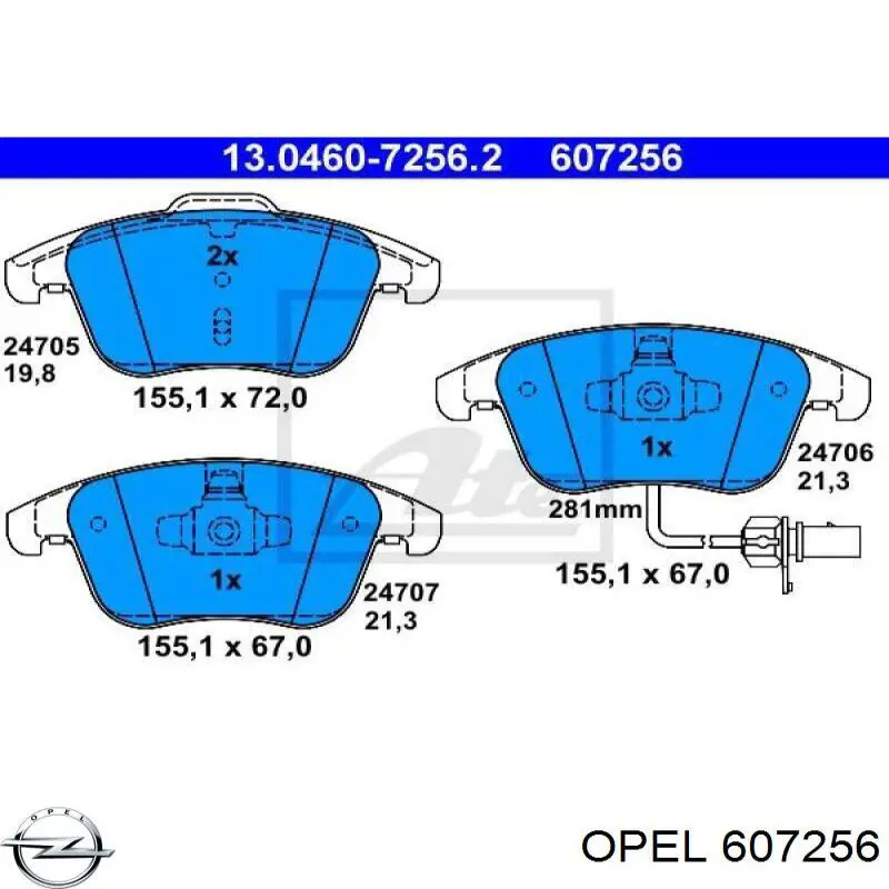 Болт головки блока цилиндров, ГБЦ Opel 607256 цена, от 1.71 USD