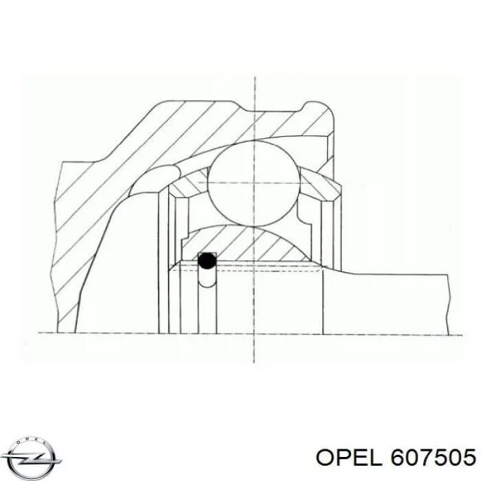 Прокладка фланца (тройника) системы охлаждения Opel 607505 цена, от 2.53 USD