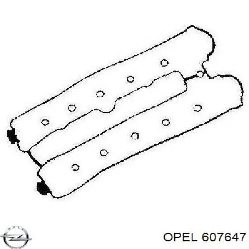 607647 Opel прокладка клапанной крышки