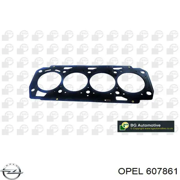 607861 Opel vedante de cabeça de motor (cbc)