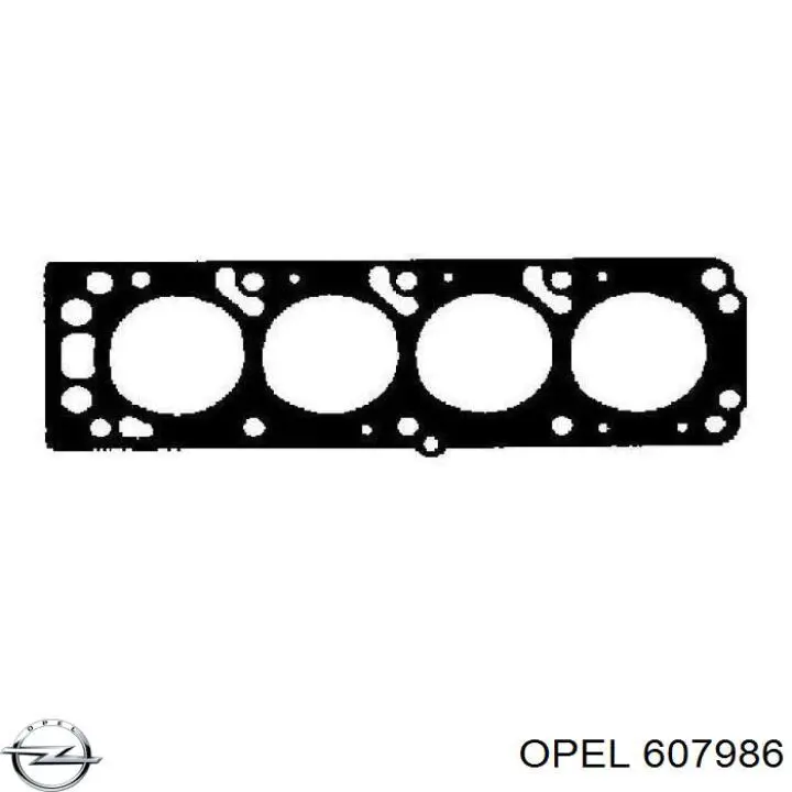 607986 Opel прокладка гбц