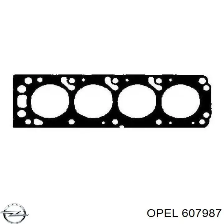 607987 Opel прокладка гбц