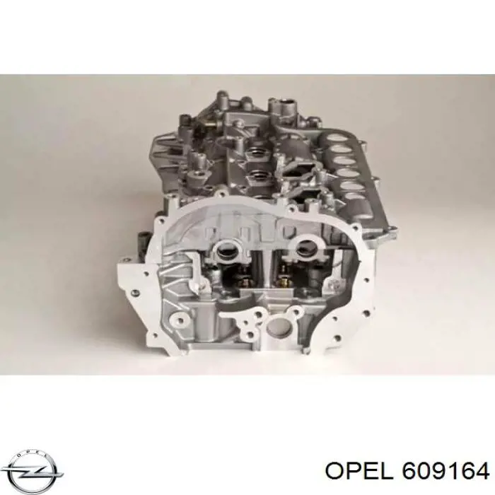 609164 Opel головка блока цилиндров (гбц)