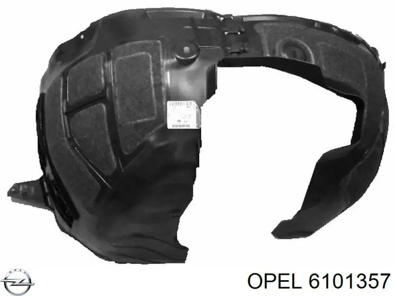 Правый подкрылок переднего крыла Opel 6101357 цена, от 180.42 USD