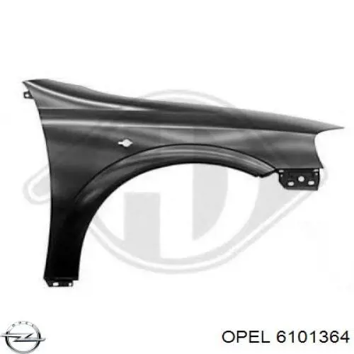 6101364 Opel крыло переднее левое