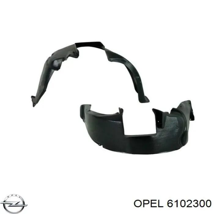Правый подкрылок переднего крыла Opel 6102300 цена, от 10.26 USD