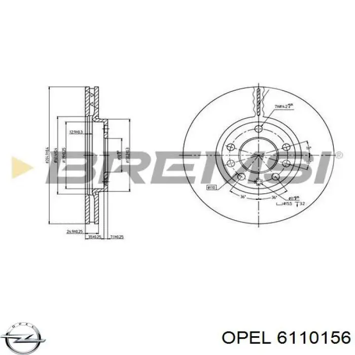  6110156 Opel