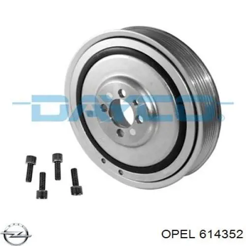 Шкив коленвала (демпфер) Opel 614352 цена, от 78.73 USD