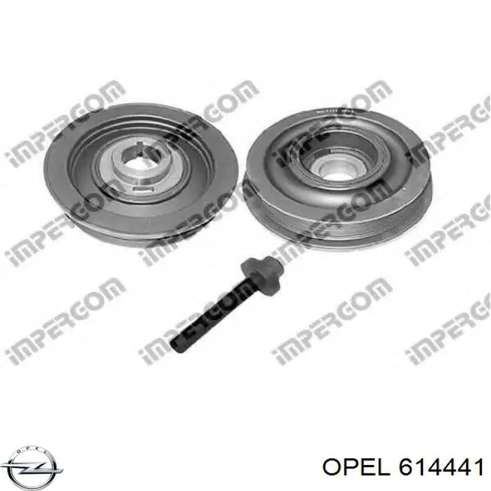 Шкив коленвала (демпфер) Opel 614441 цена, от 87.72 USD