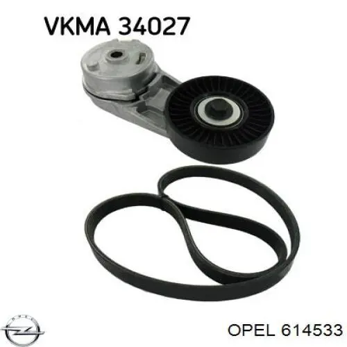 Натяжная планка поликлинового ремня Opel 614533