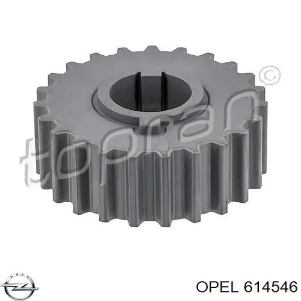 614546 Opel звездочка-шестерня привода коленвала двигателя