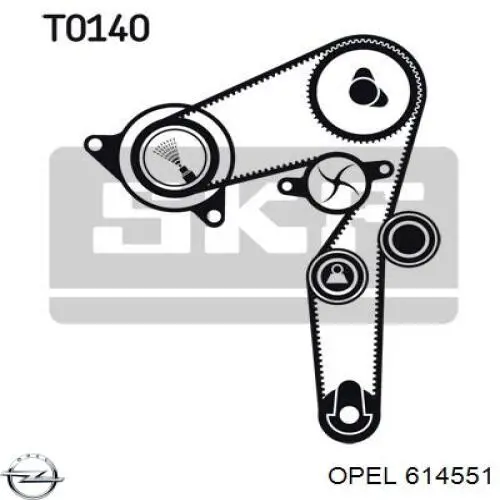 Звездочка привода коленвала 614551 Opel