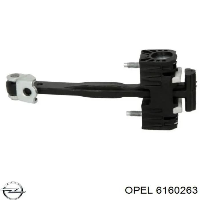 6160263 Opel limitador traseiro de abertura de porta